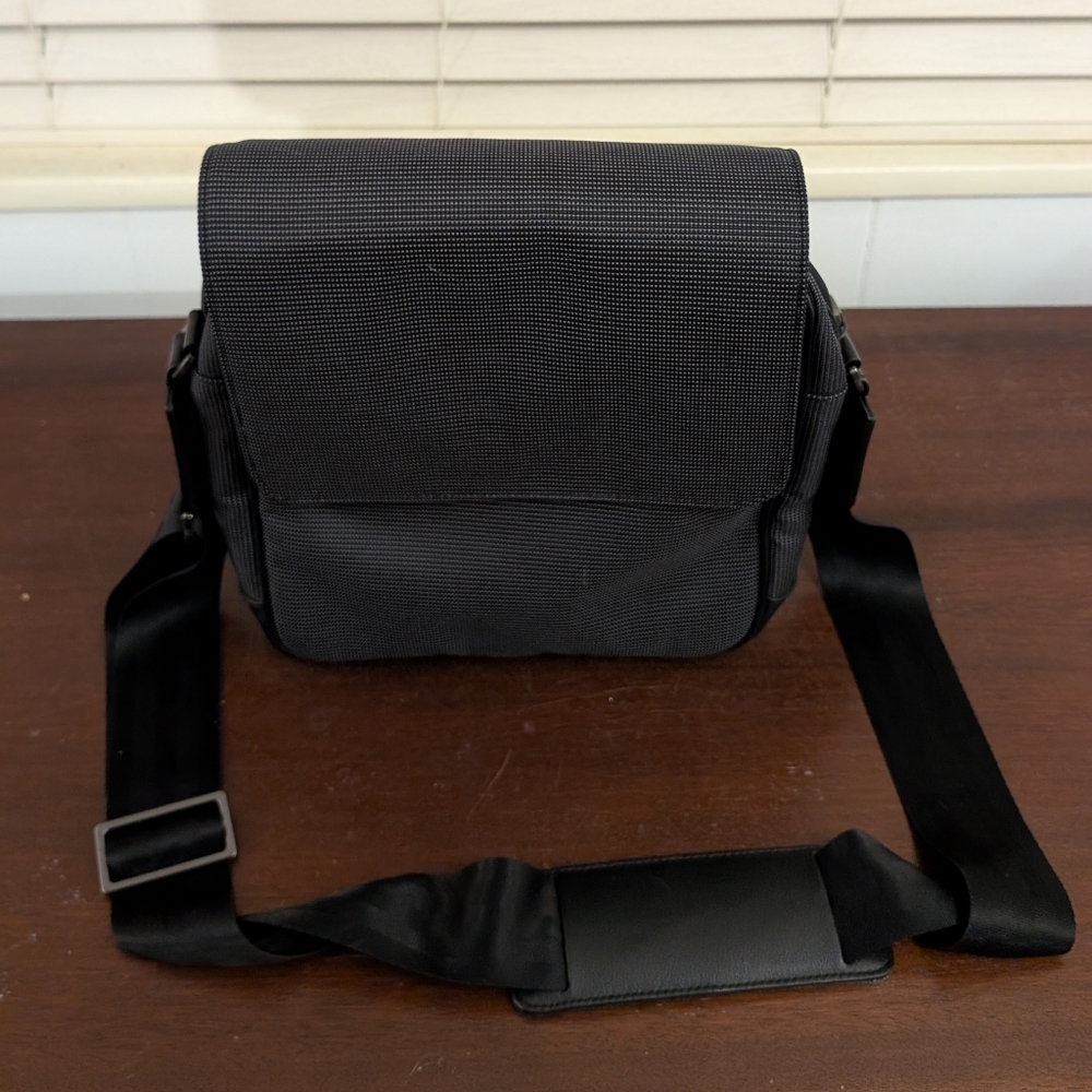 EUC Alfred Dunhill Dunhill Canvas/Leather Shoulder Messenger Bag